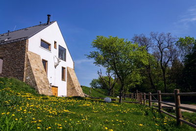 Low angle view of building against sky