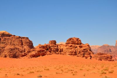 Rock formations in a desert