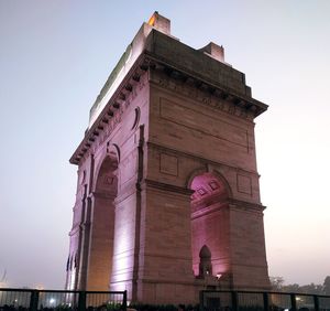 Low angle view of historical building against sky