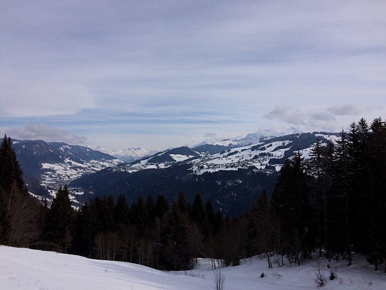 snow, winter, cold temperature, mountain, season, weather, tranquil scene, scenics, tranquility, snowcapped mountain, mountain range, beauty in nature, landscape, covering, tree, sky, nature, white color, non-urban scene, cloud - sky