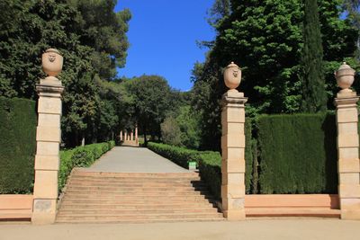 View of buddha statue on footpath