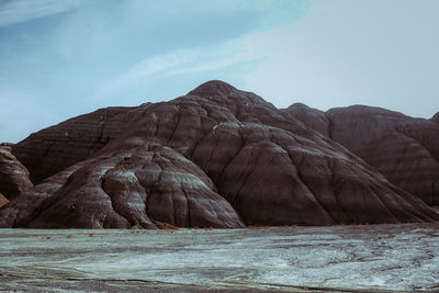 Rock formation against sky