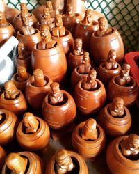 Close-up of candles