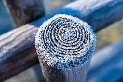 Close-up of spiral staircase