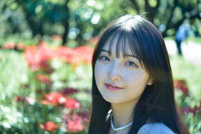 Close-up portrait of a girl