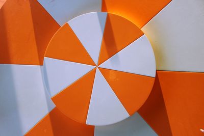 Full frame shot of orange and white abstract background