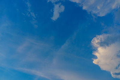 Low angle view of blue sky