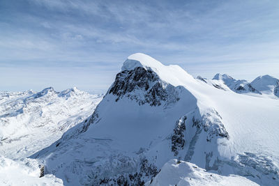 Breithorn peak viewed from klein matterhorn