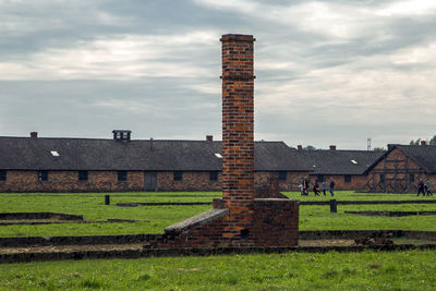 Incineration chimney field, auschwitz birkenau concentration camp