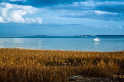 Scenic view of sea against sky