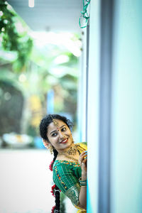 Portrait of a smiling young woman