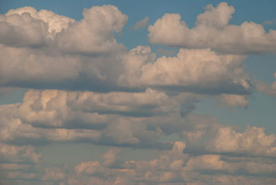 Low angle view of clouds in sky