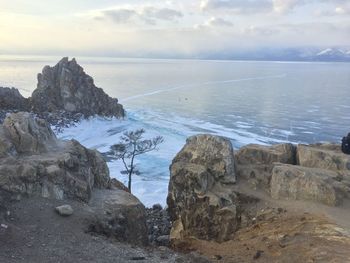 Scenic view of sea against sky