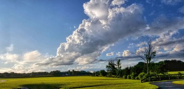 Panoramic view of landscape against sky