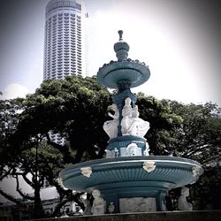 Low angle view of eiffel tower