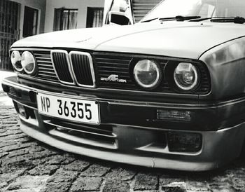 Close-up of vintage car