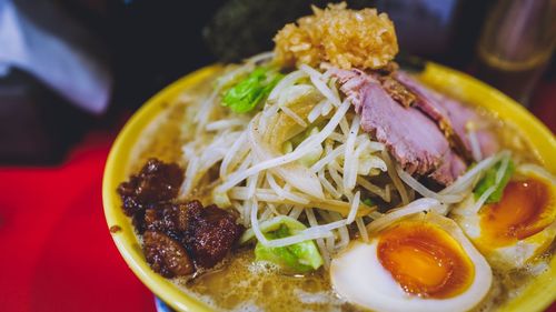 Close-up of food in bowl