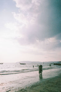 Scenic view of beach