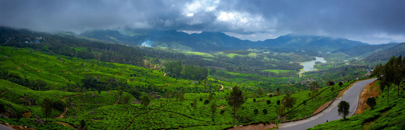 Panoramic view of landscape against sky