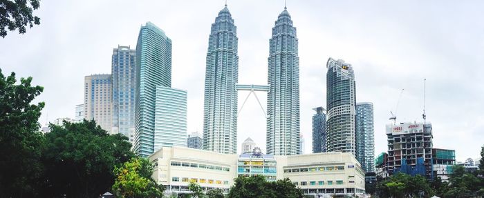 Low angle view of modern building