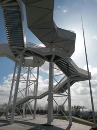 Low angle view of bridge against sky