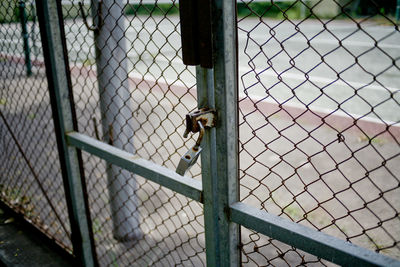 View of chainlink fence
