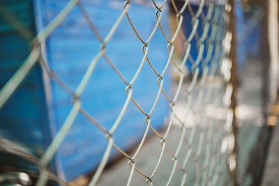 Close-up of chainlink fence