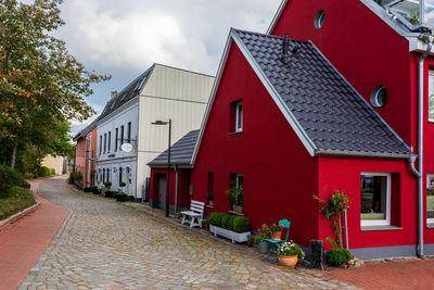 Houses in city