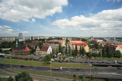 View of cityscape against sky