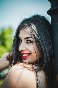 Portrait of a beautiful young woman