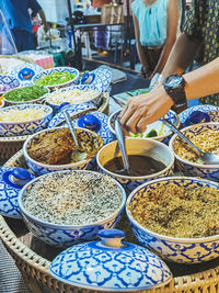 Vegetables and fruits and various food ingredients for cooking  thai southern spicy rice salad 