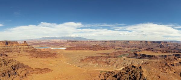 Scenic view of desert against sky