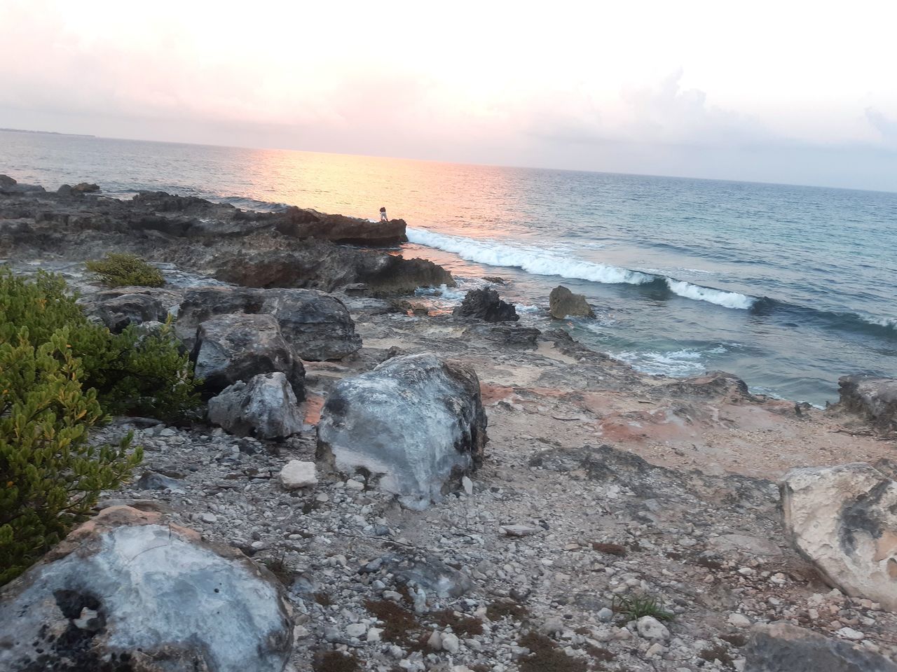 SCENIC VIEW OF SEA DURING SUNSET