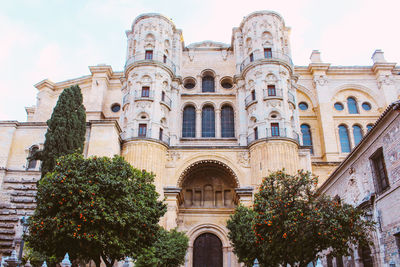 Cathedral of málaga facade