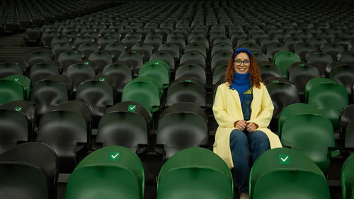 Full frame shot of empty seats