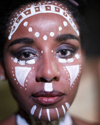 Close-up portrait of young woman