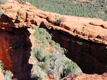 View of rock formations