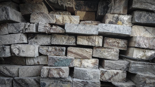 Full frame shot of stone wall