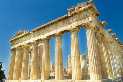 Parthenon in greece - back view