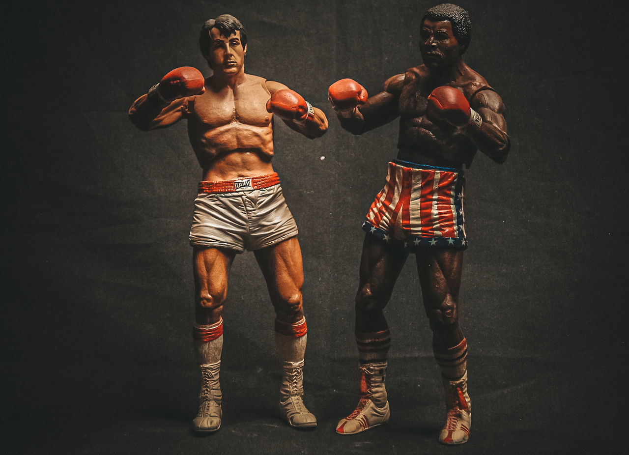 men, sports, adult, muscular build, strength, two people, indoors, studio shot, athlete, conflict, young adult, lifestyles, exercising, bodybuilder, fighting, full length, activity, person, boxing, sports training