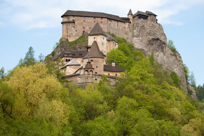 Low angle view of historical building