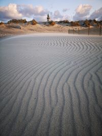 View of sand dunes in desert