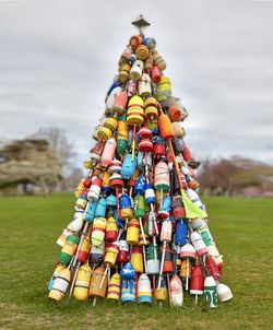 Buoy christmas tree at eastham, cape cod