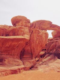 Scenic view of rock formations