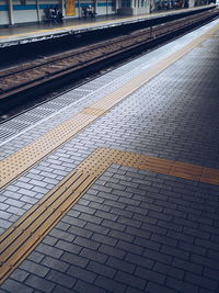 Railroad station platform