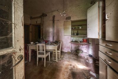 Interior of abandoned room