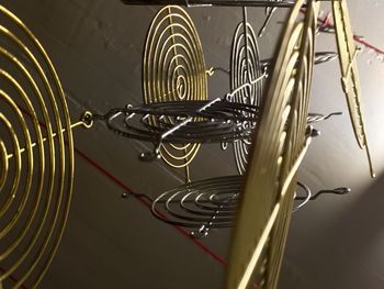 Close-up of spiral staircase