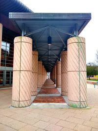 Entrance of building