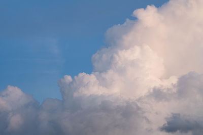 Low angle view of clouds in sky