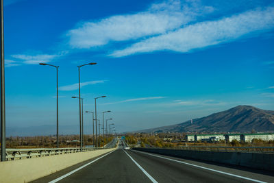 View of highway against sky